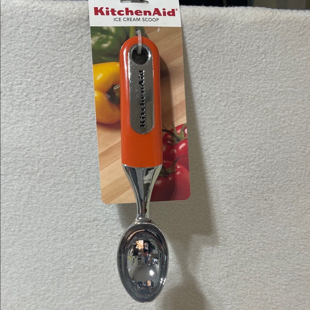 KitchenAid Ice Cream Scoop with Orange Handle